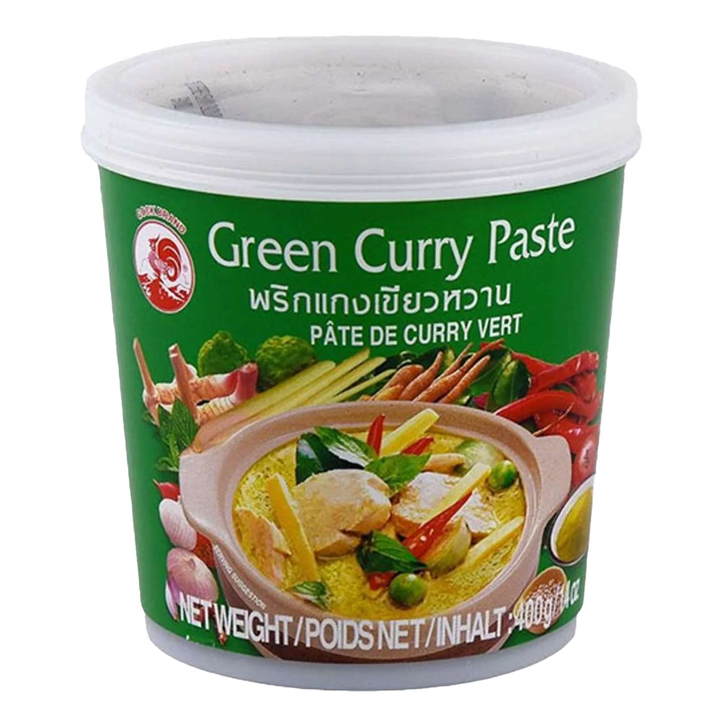 COCK BRAND Grüne Curry Paste 400G