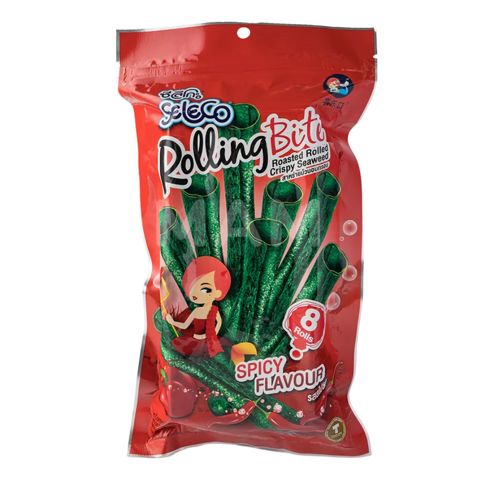 SELECO Rolling Bite Seetangsnack Spicy 28G