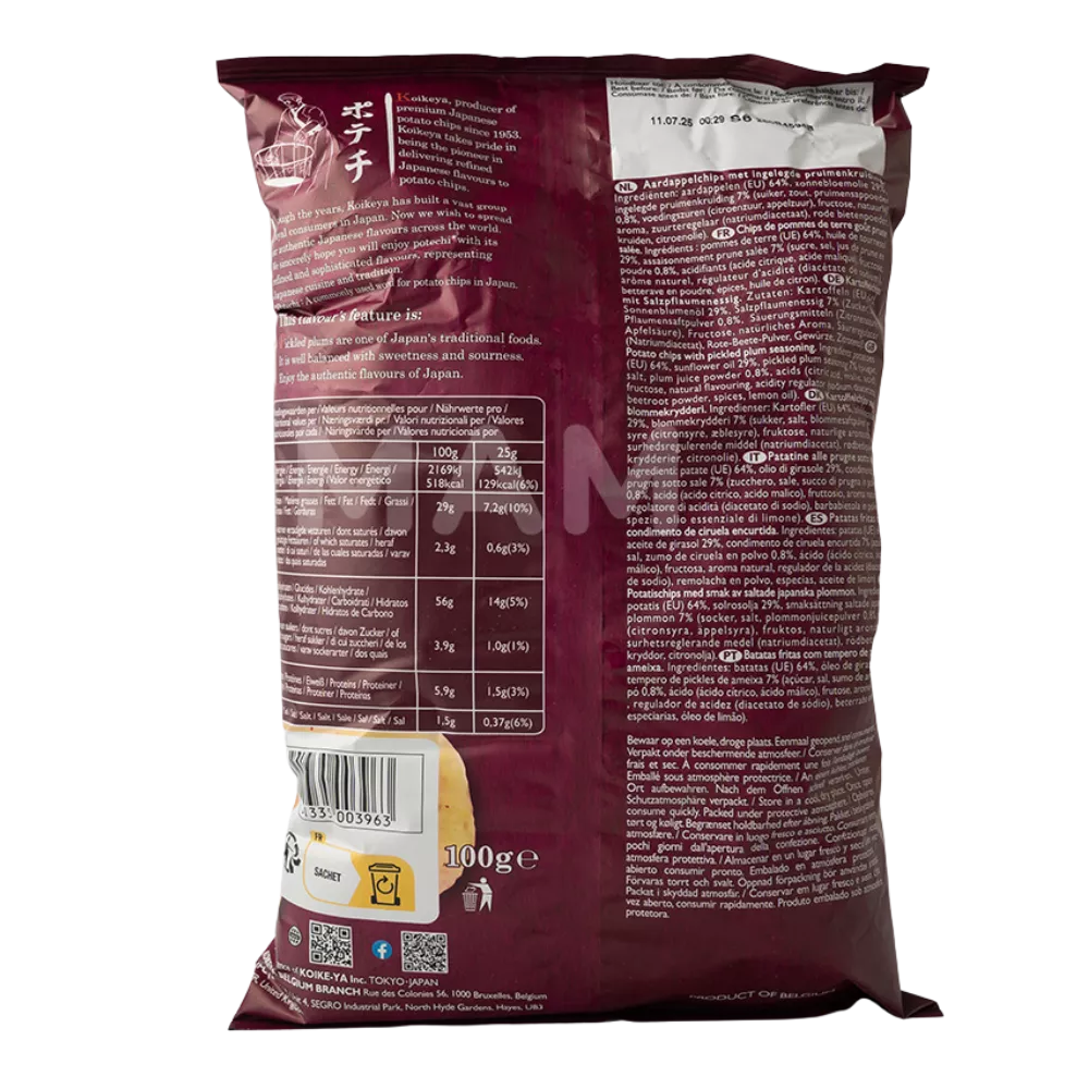 KOIKEYA Aardappelchips Gezouten Pruim 100G