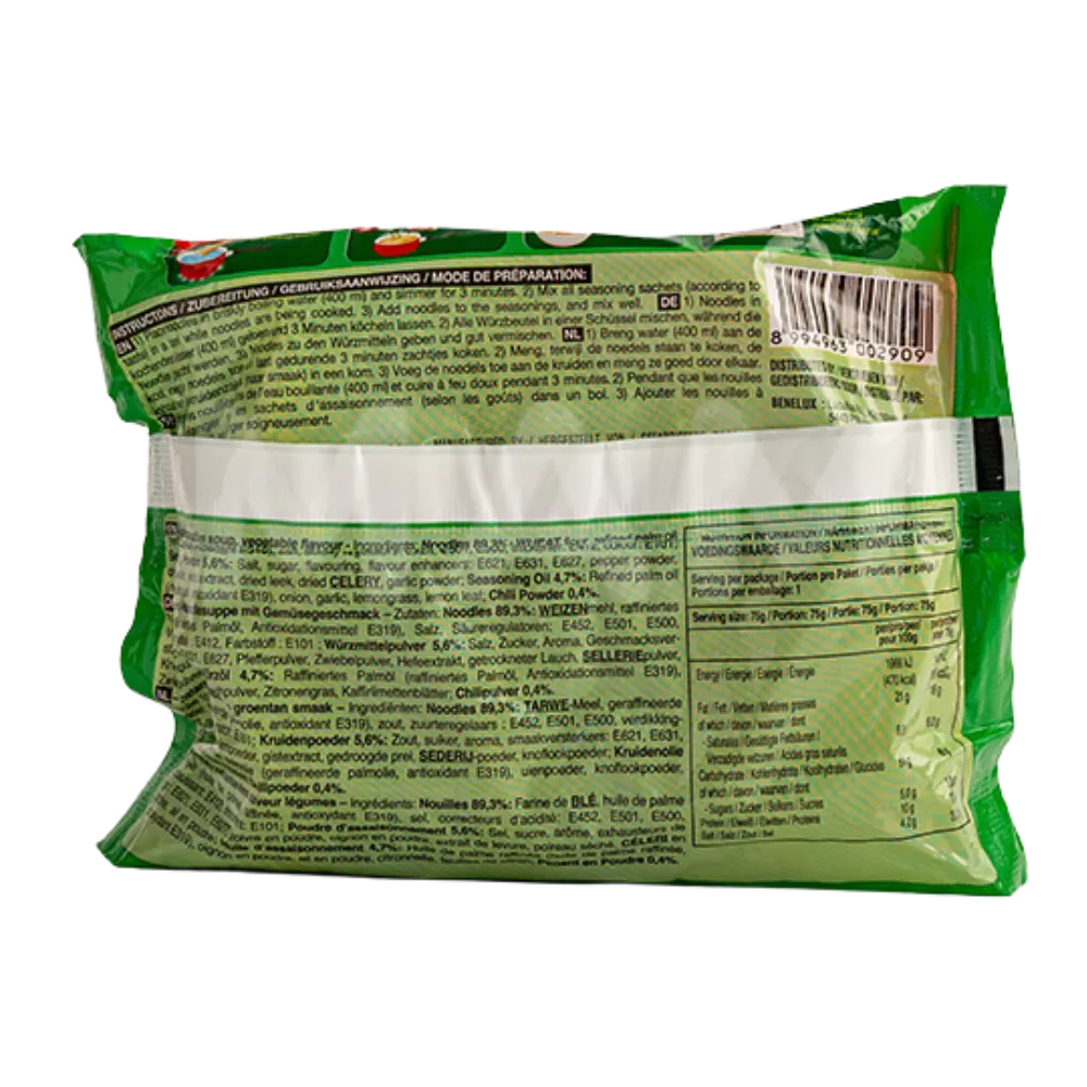 INDOMIE Noodles Vegetable Instant Noodles Vegetables 75G