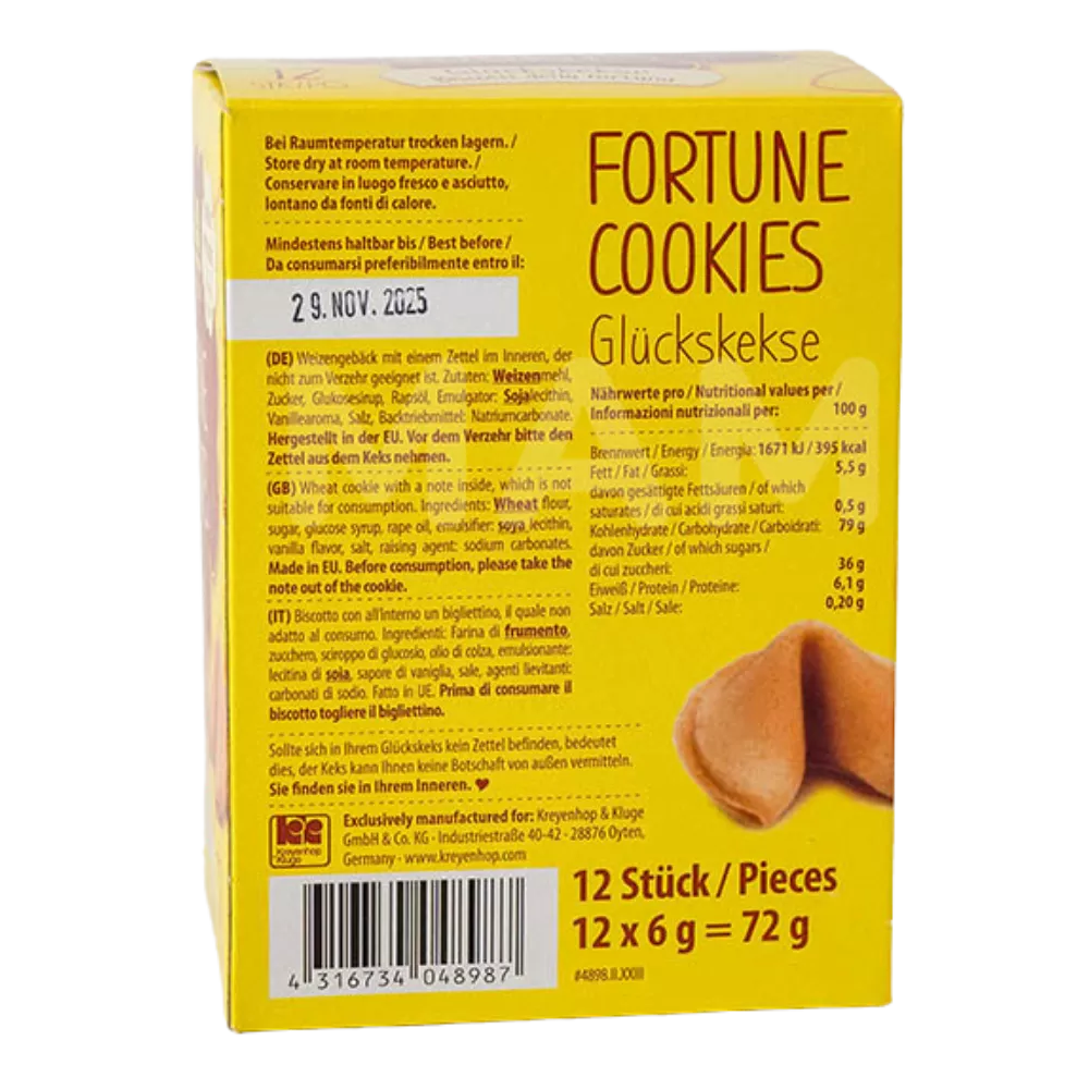 IMPERIAL PALACE gelukskoekjes (12 stuks) 72G