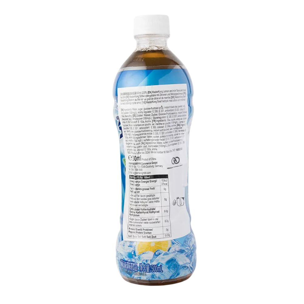 MASTER KONG Zwarte Thee Met Munt 500ML