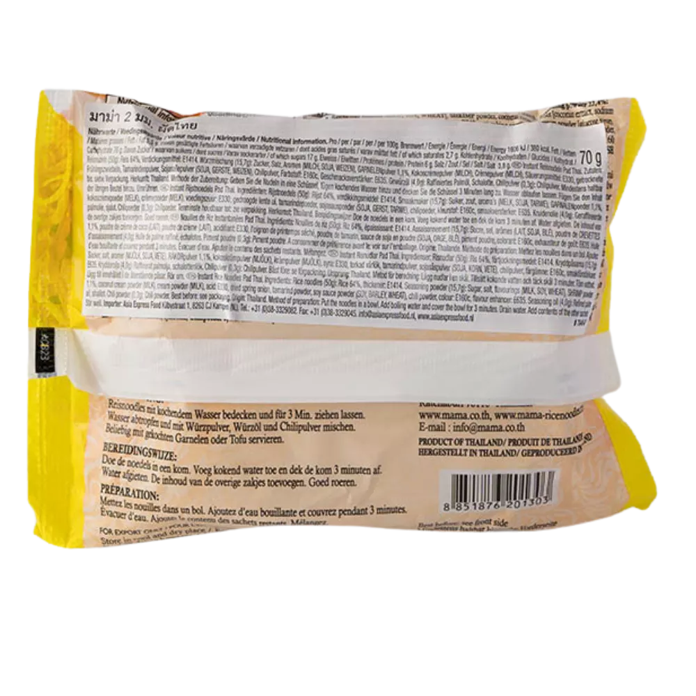 MAMA Instant Rijstnoedels Pad Thai Pk 70G