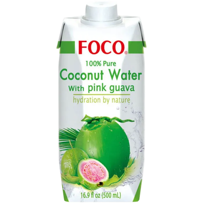 FOCO kokoswater met guave 500ML