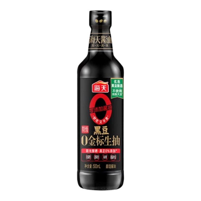 HT GOLDEN LABEL Lichte Sojasaus Zwarte Bonen 0 500ML