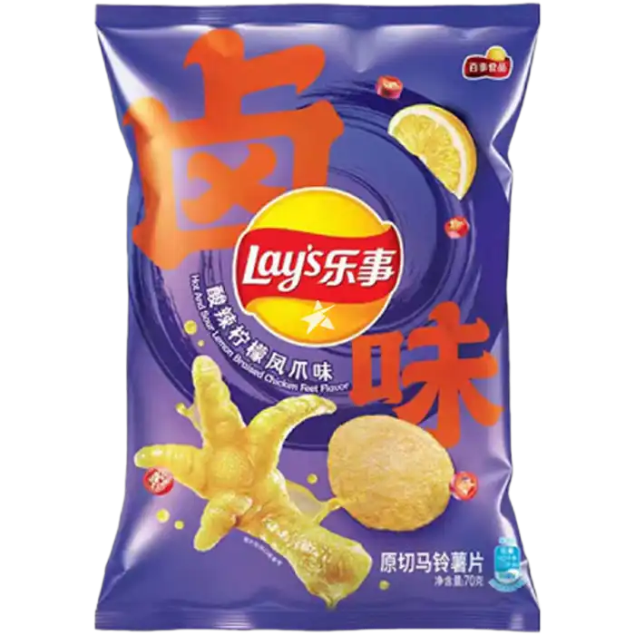 LAY'S Aardappelchips Citroen Kippenpoten 70G