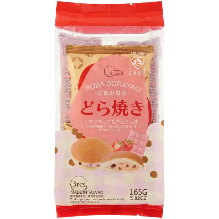 TOKIMEKI Dorayaki Boba Aardbei 165G