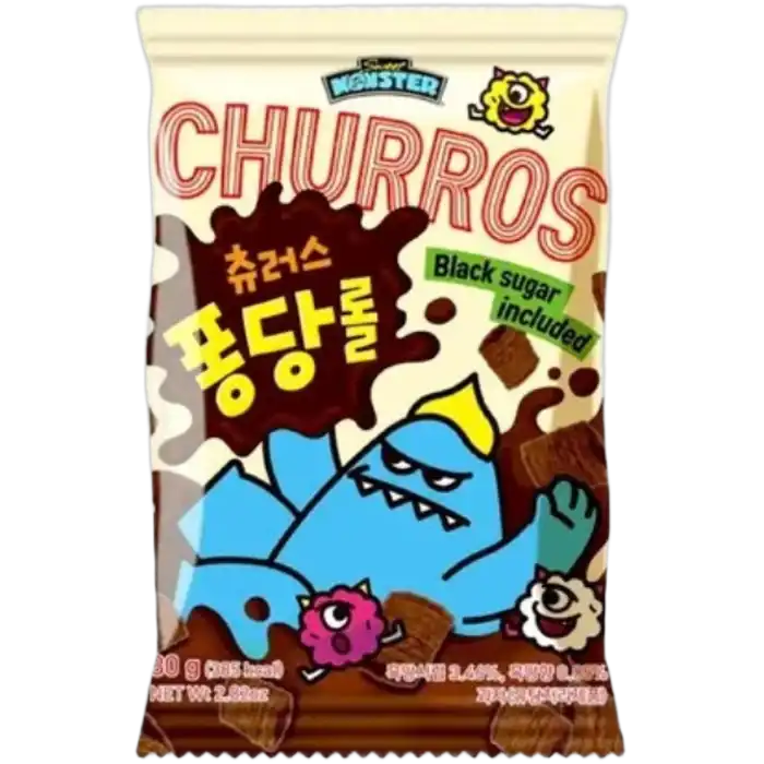 SWEETMONSTER Churros Zwarte Suiker 80G