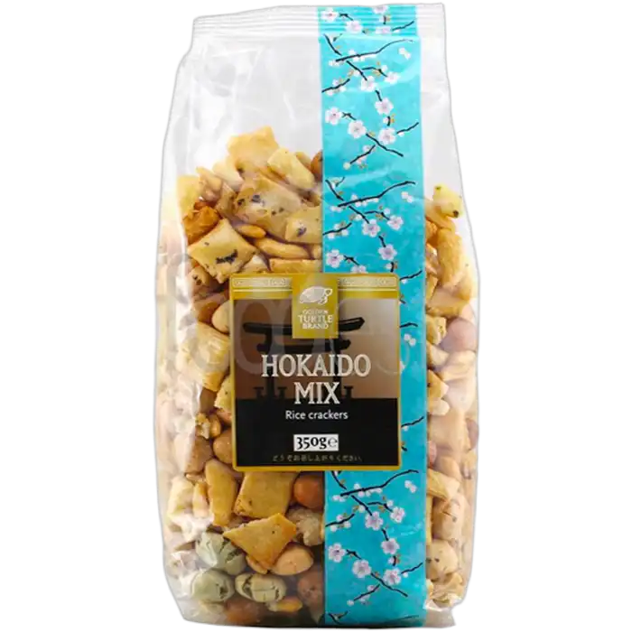 GOLDEN TURTLE Rijstcrackers Hokaido Mix 350G