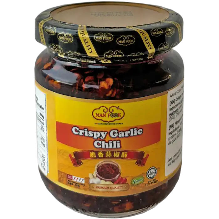 Man Fook Krokante Knoflook Chili 170G
