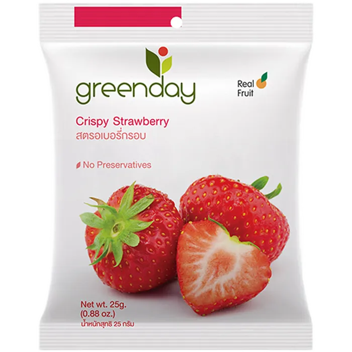 GREENDAY Aardbeienchips 25G
