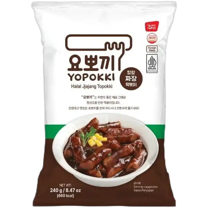 YOUNGPOONG Yopokki 240G Halal Jjajang-zakje