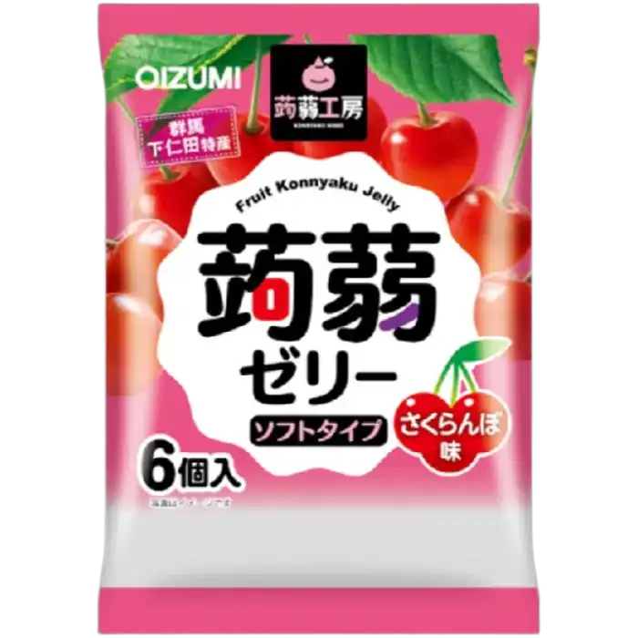 SHIMONITA Konjac Kobo Jelly Kersensmaak. 112G