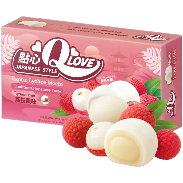 QLove Mini Mochi Exotische Lychee 80G