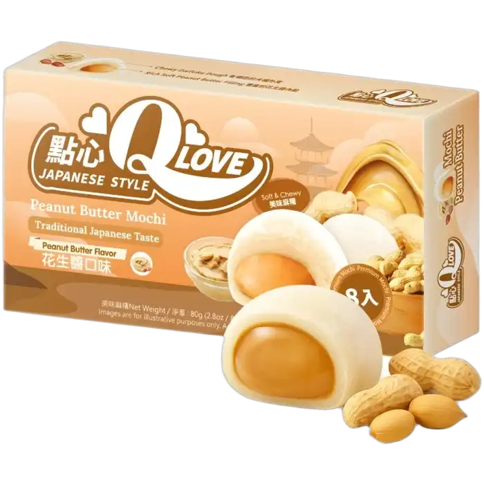 QLove Mini Mochi Pindakaas 80G
