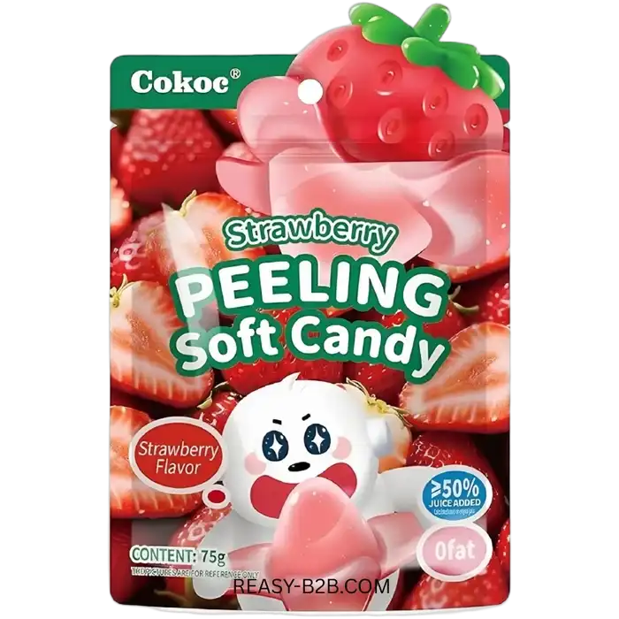 COKOC Peeling Zacht Snoep Aardbei 75G