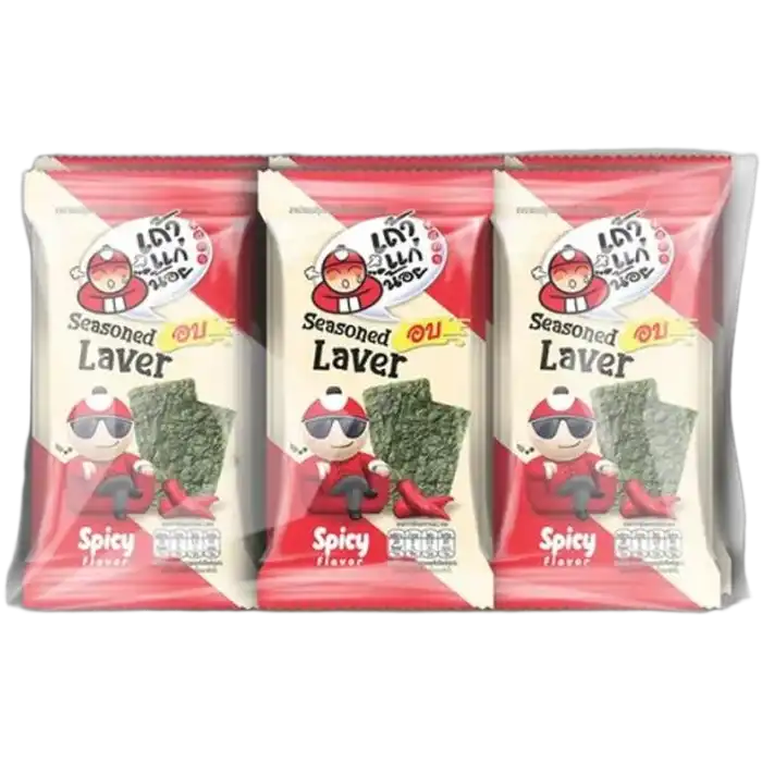 TAOKAENOI Gekruid Zeewier Zeewier Pittig 3x4G