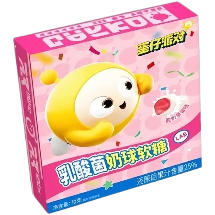 HAOLIYUAN Yoghurtballetjes Aardbei 70G