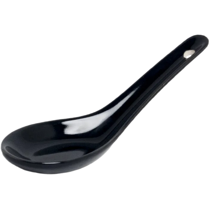 Keramieken lepel zwart 12,5cm