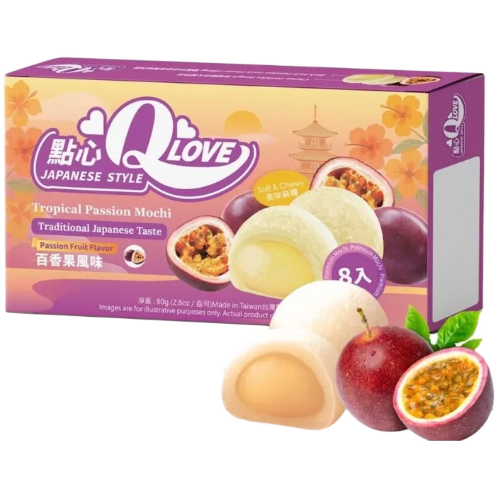 QLove Mini Mochi Passievrucht Premium 80G