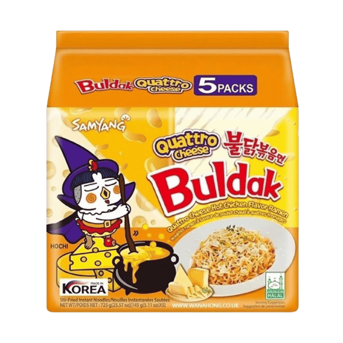 SAMYANG Buldak Ramen Quattro Kaas 5x145G