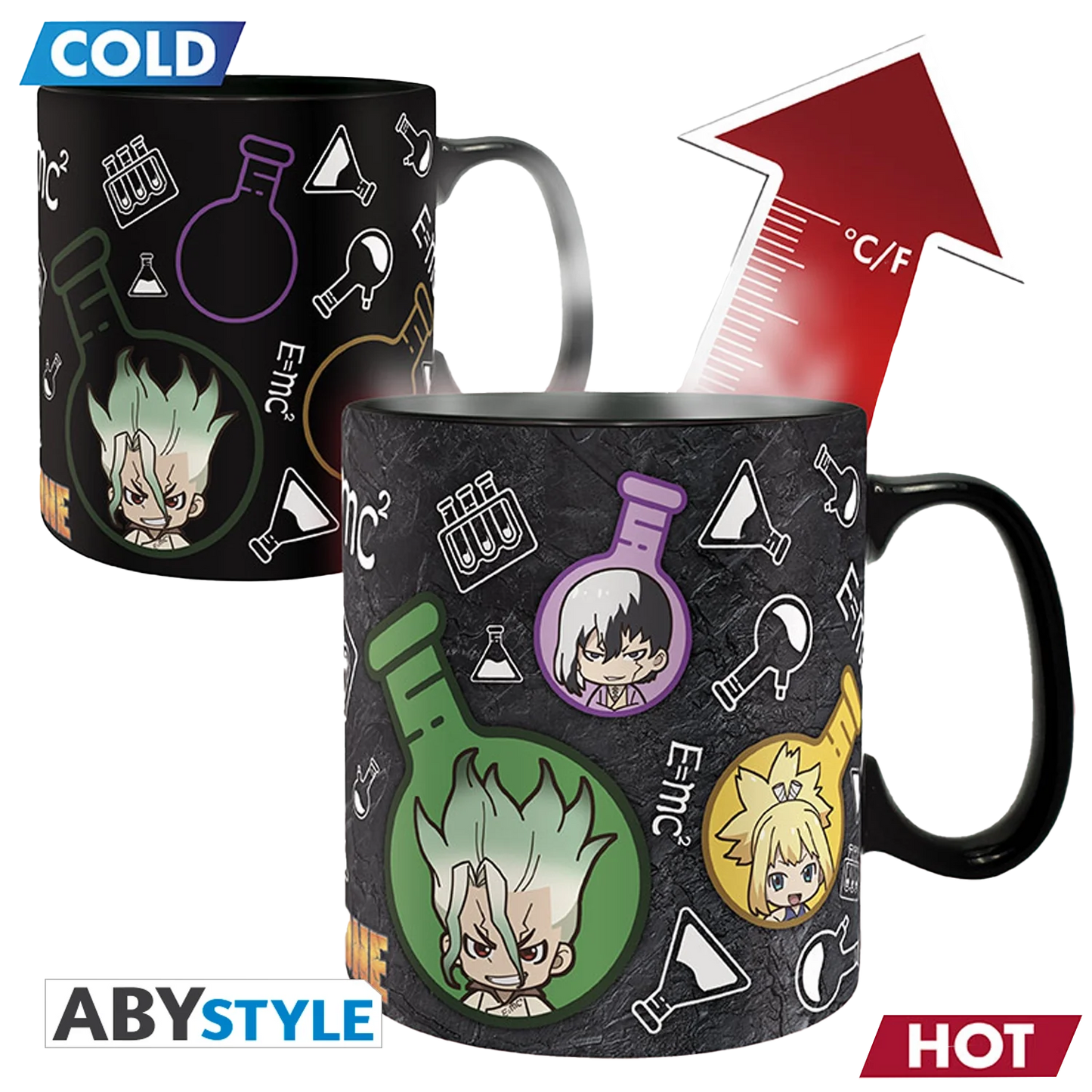 DR STONE Heat Change Mug Group Formula 460ml