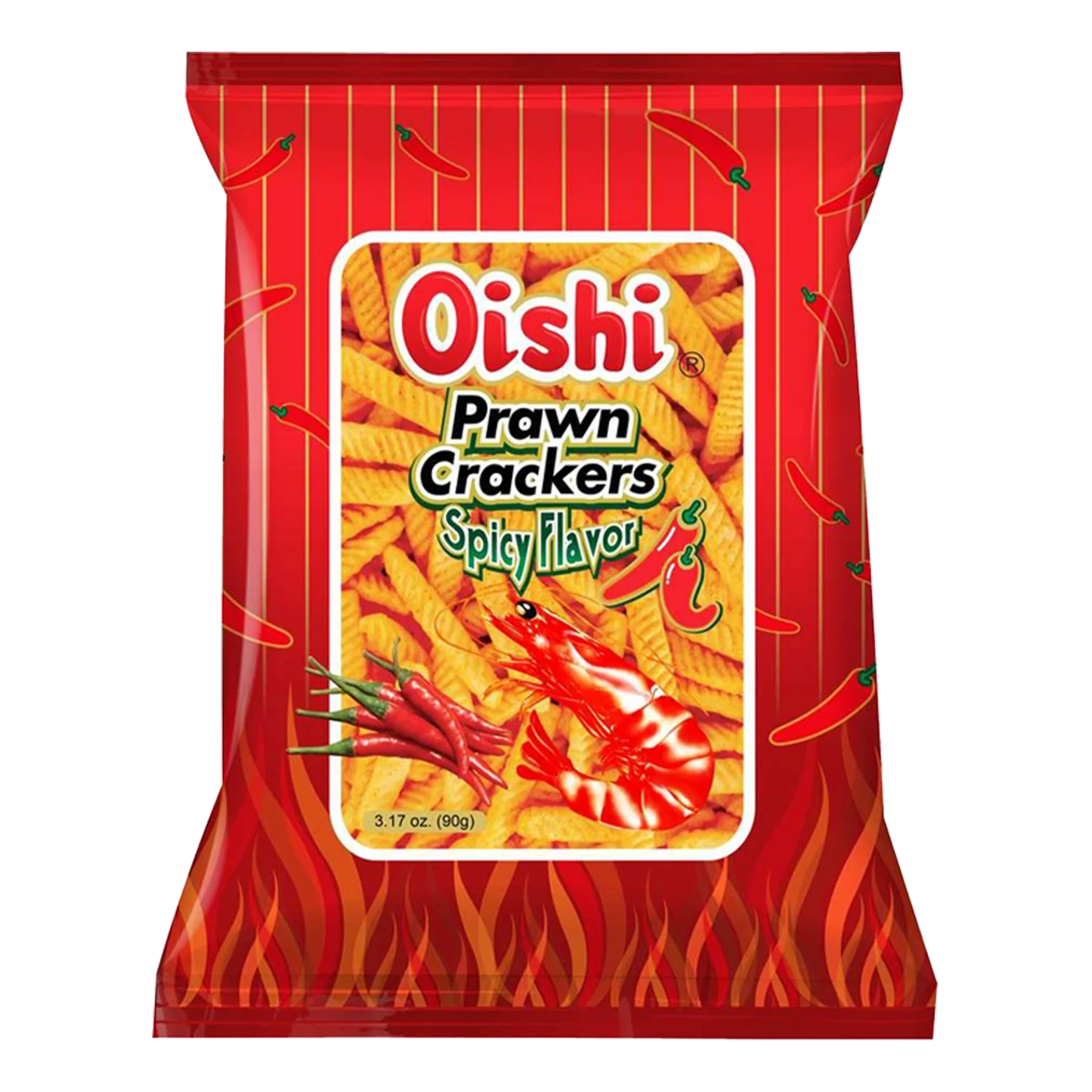 OISHI Prawn Crackers Spicy 60G