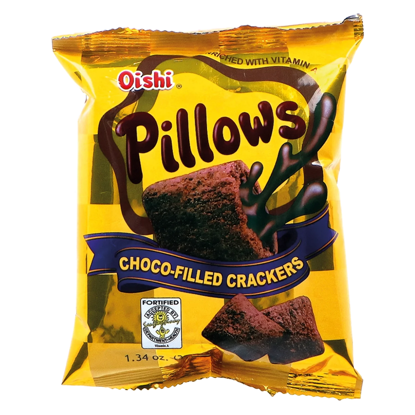 Pillows Choco Gevulde Crackers 38g