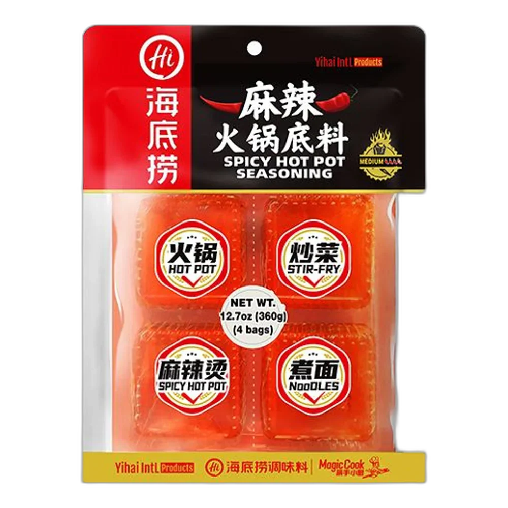 HAIDILAO Hot Pot-kruiden met pittige smaak (4x90G)