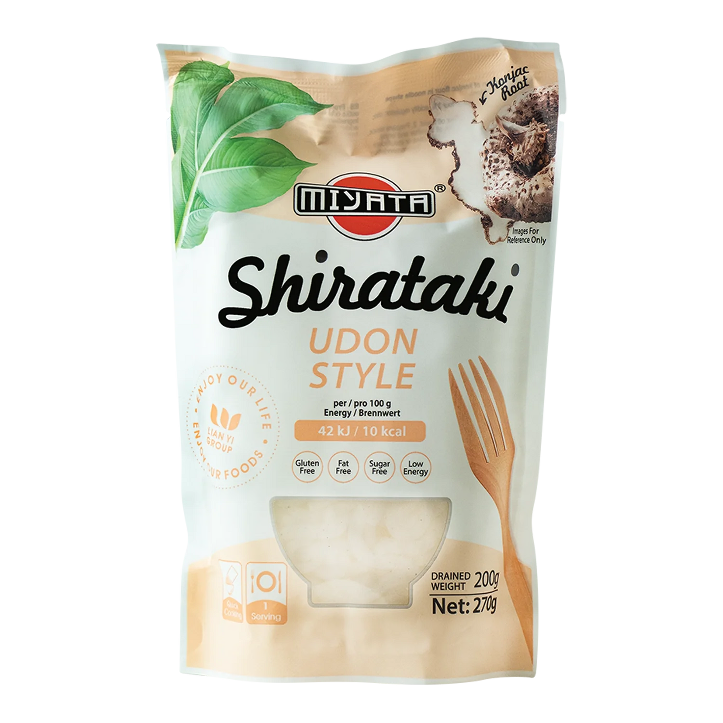 MIYATA Shirataki Udon-stijl noedels 270G