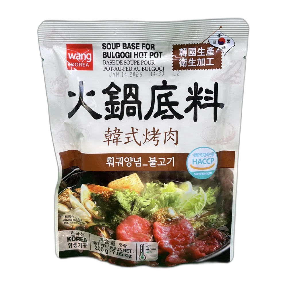 WANG Soepbasis voor Bulgogi Hot Pot 200G