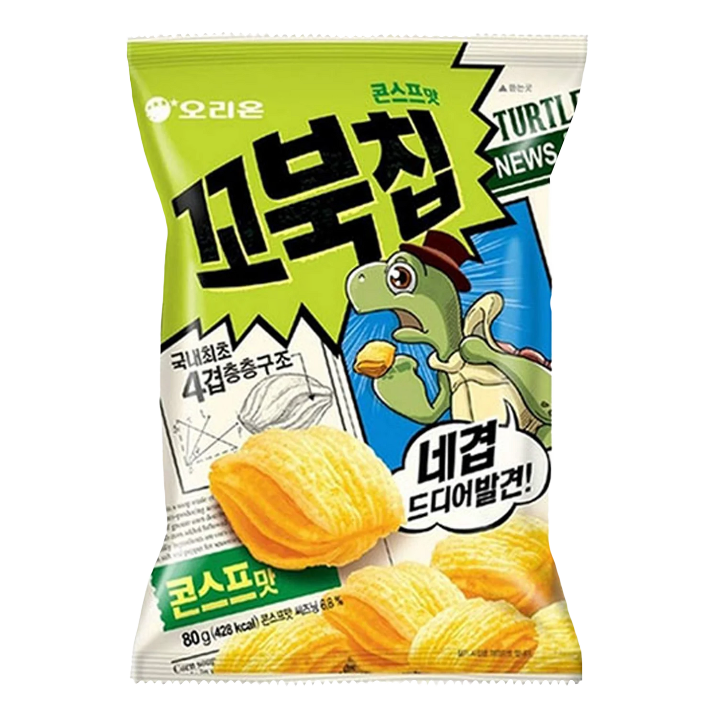 ORION Schildpadchips Maïs Smaak 80G