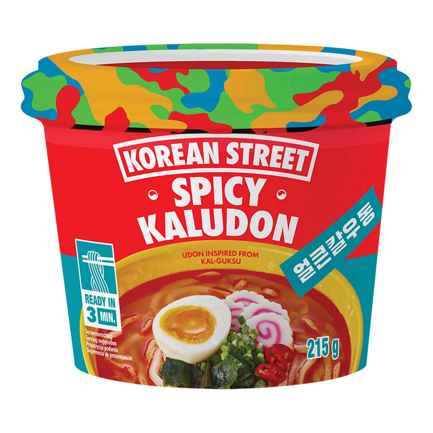 KOREAANSE STRAAT Inst. 215G Noedels Kaludon Pittig