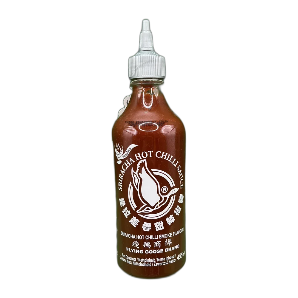 FLYING GOOSE Sriracha Smokey gerookte smaak 455ML