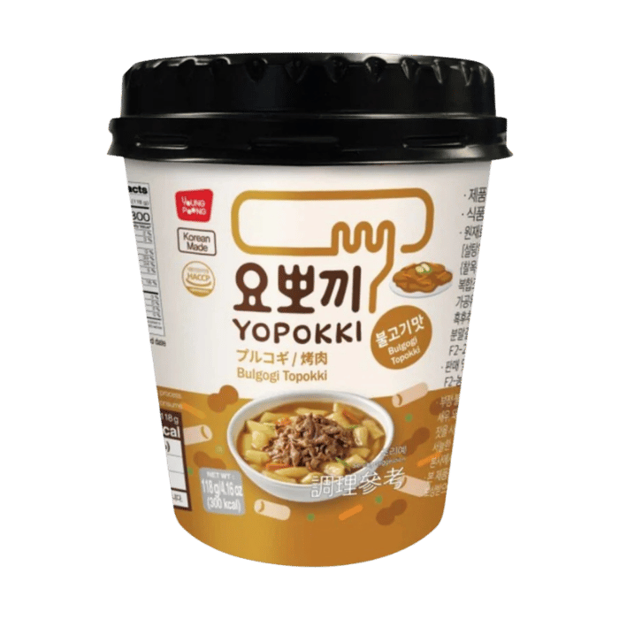 YOPOKKI Rijstwafelbeker Bulgogi 120G