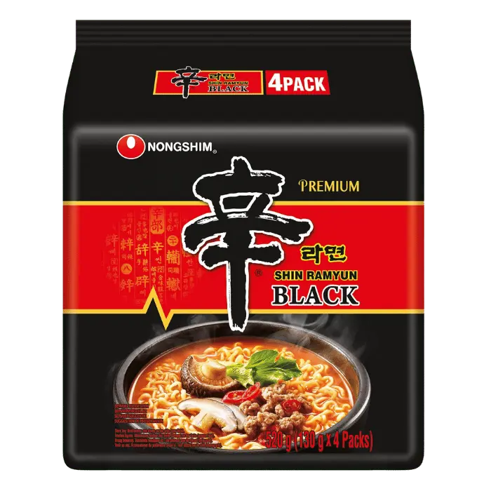 NONGSHIM Instantnoedels Shin Ramyun ZWART 4x130G