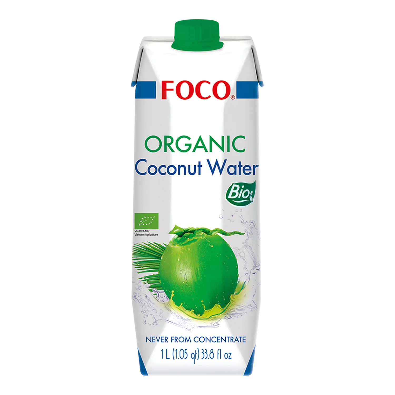 FOCO Bio Kokoswasser Kokonusssaft 1L