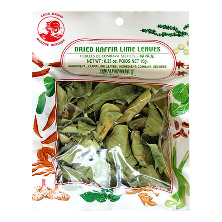 COCK MERK Gedroogde Kaffir Limoenblaadjes 10G