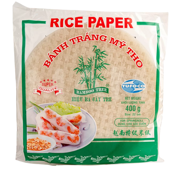 BAMBOE BOOM Rijstpapier 22CM, Rond (Groen) 400G