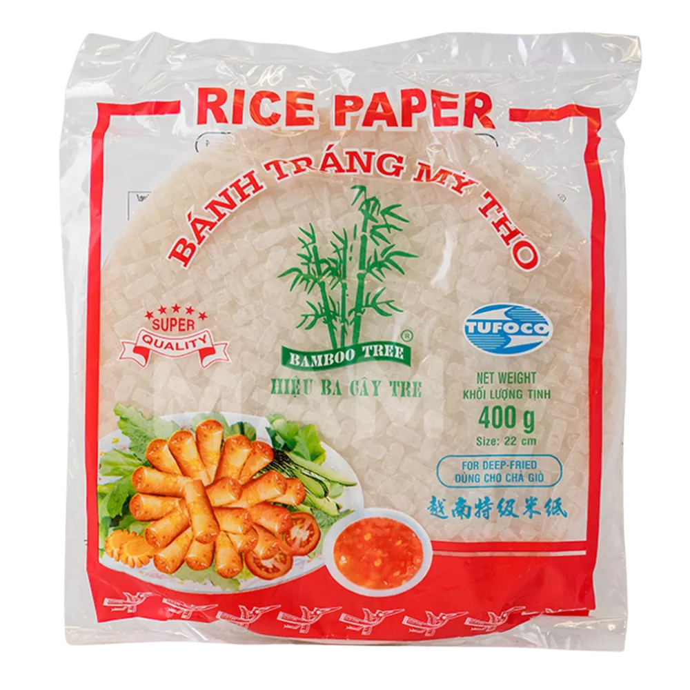 BAMBOE BOOM Rijstpapier om te frituren 22CM, 400G