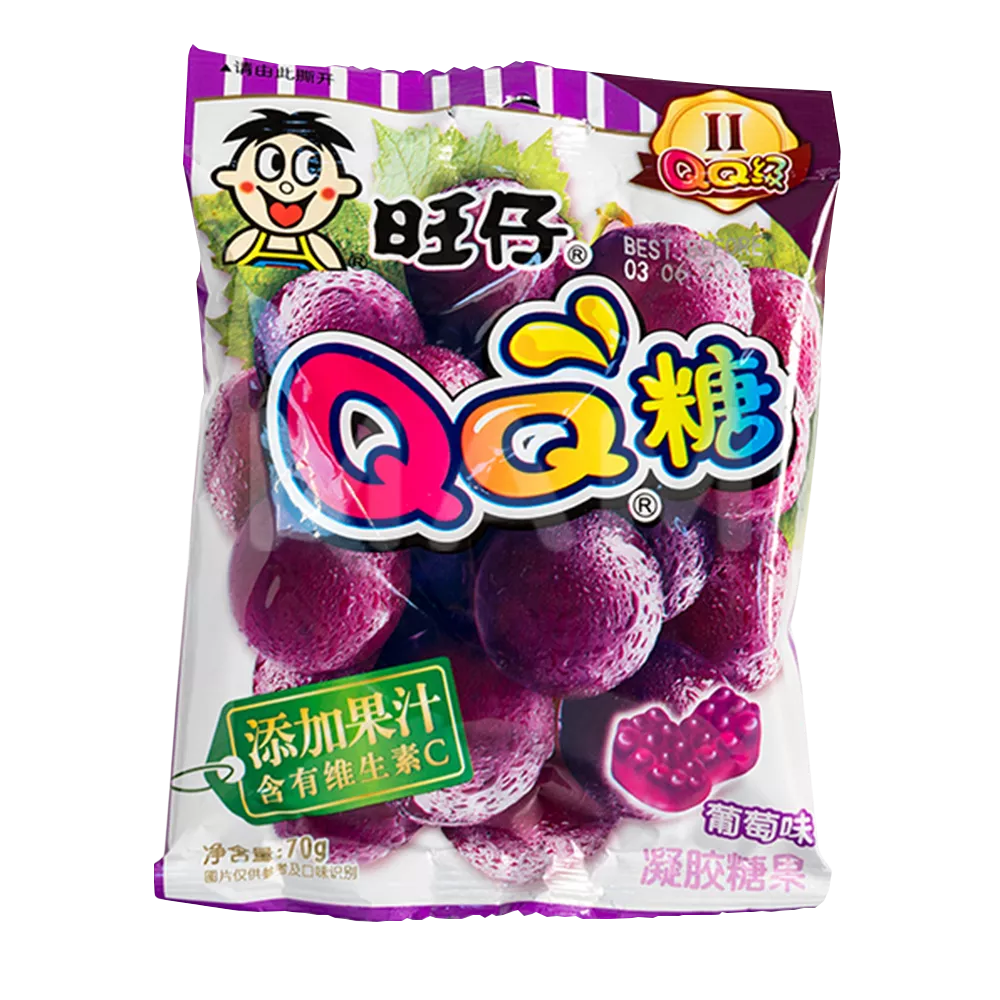 WANT WANT QQ Gummy Candy Druif 70G
