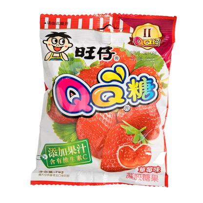 WANT WANT QQ Gummy Snoep Aardbei 70G