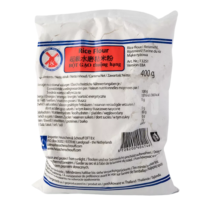 WINDMOLEN Rijstmeel Pk 400G