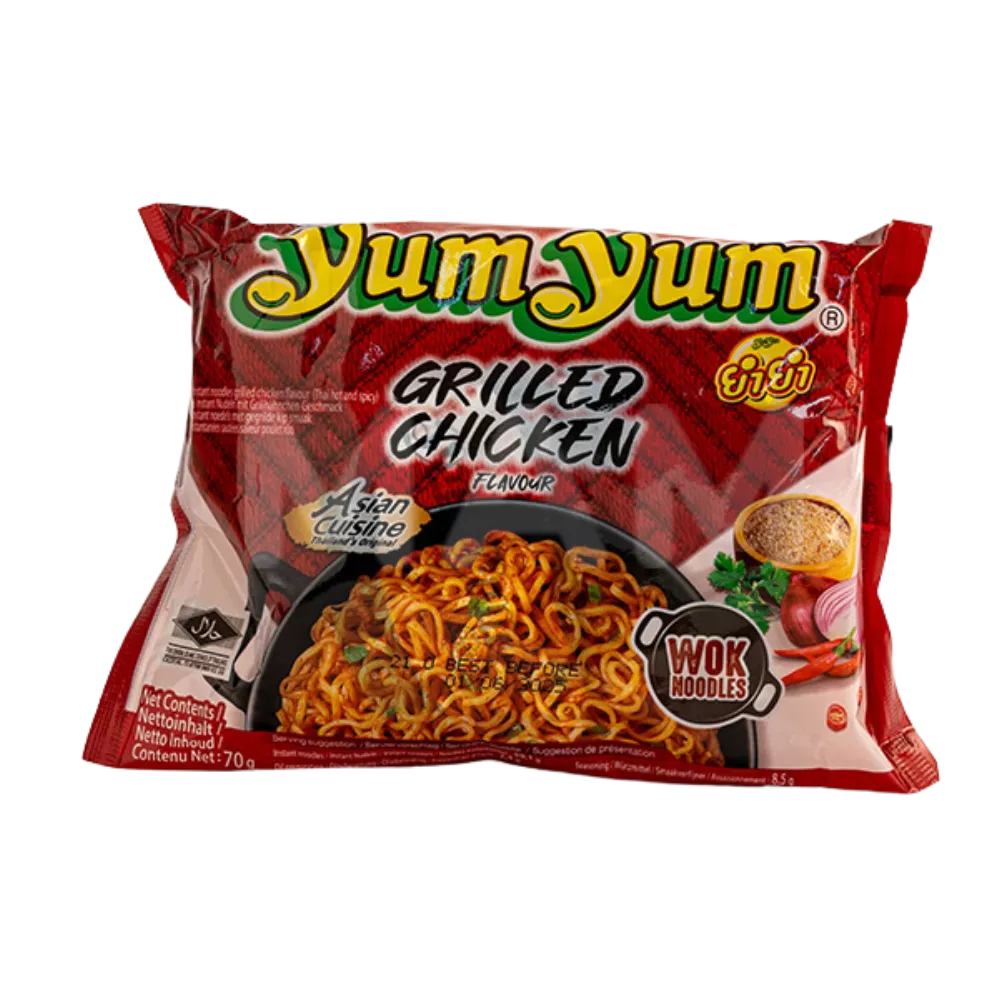 YUM YUM Instant Noodles Broiled Grilled Chicken Pk70g