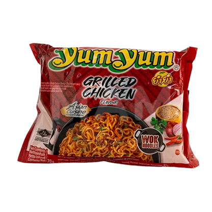 YUM YUM Instant Noodles Broiled Grilled Chicken Pk70g