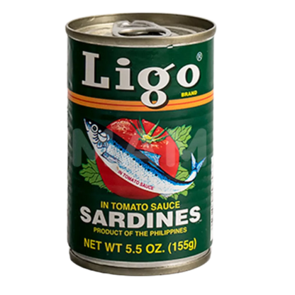 LIGO Sardines Tom. Saus Groen Blikje 155G