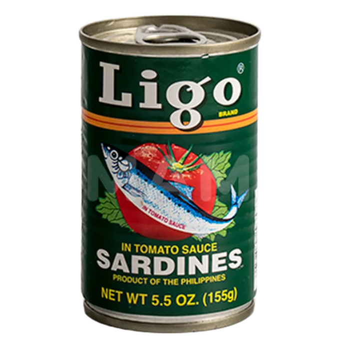 LIGO Sardines Tom. Saus Groen Blikje 155G