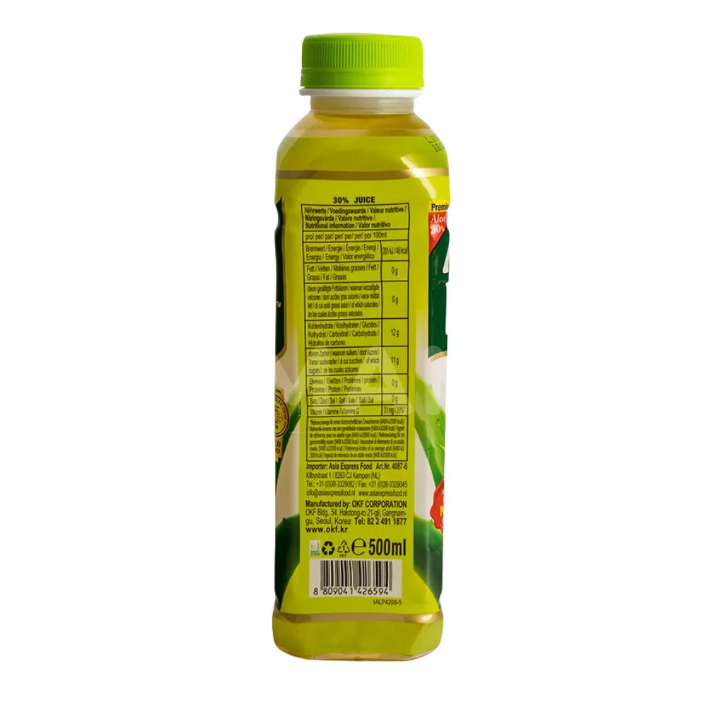 OKF Aloë Vera Drink Kiwi Blend. Fles 500 ml