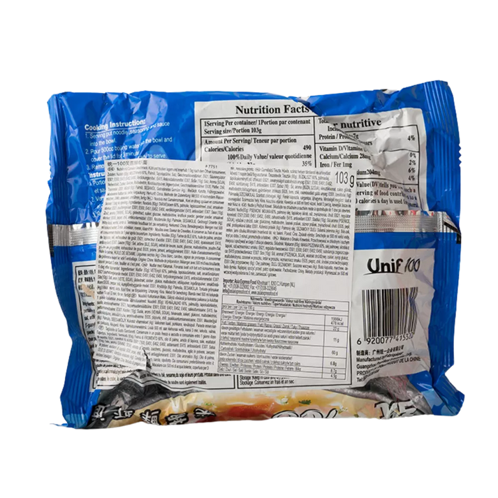 UNIF Instant Noodle Furong-garnalen 103G