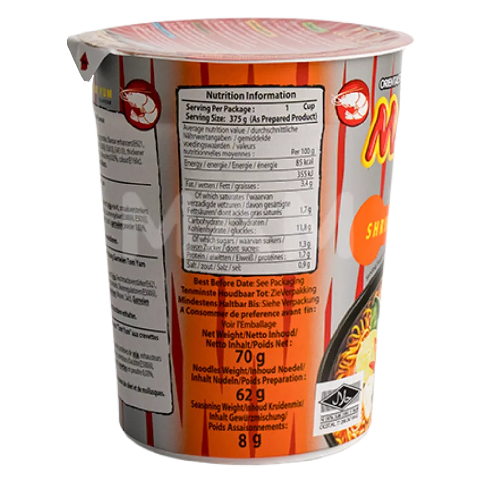 MAMA Instant Noedels Garnalen Tom Yum Cup 70G